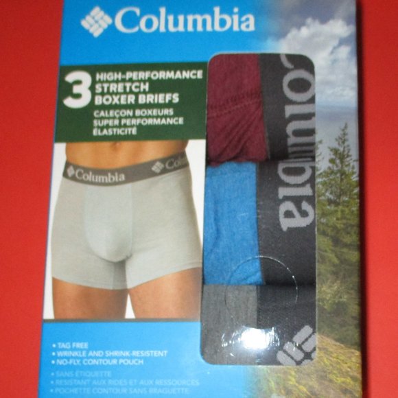 Columbia Underwear & Socks Mens Xl Boxer Briefs Underwear High